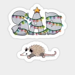 Sad Holidays Sticker